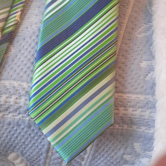 Puccini mens tired NWT in plastic green blue handmade gift or grab bag o… - Picture 6 of 7